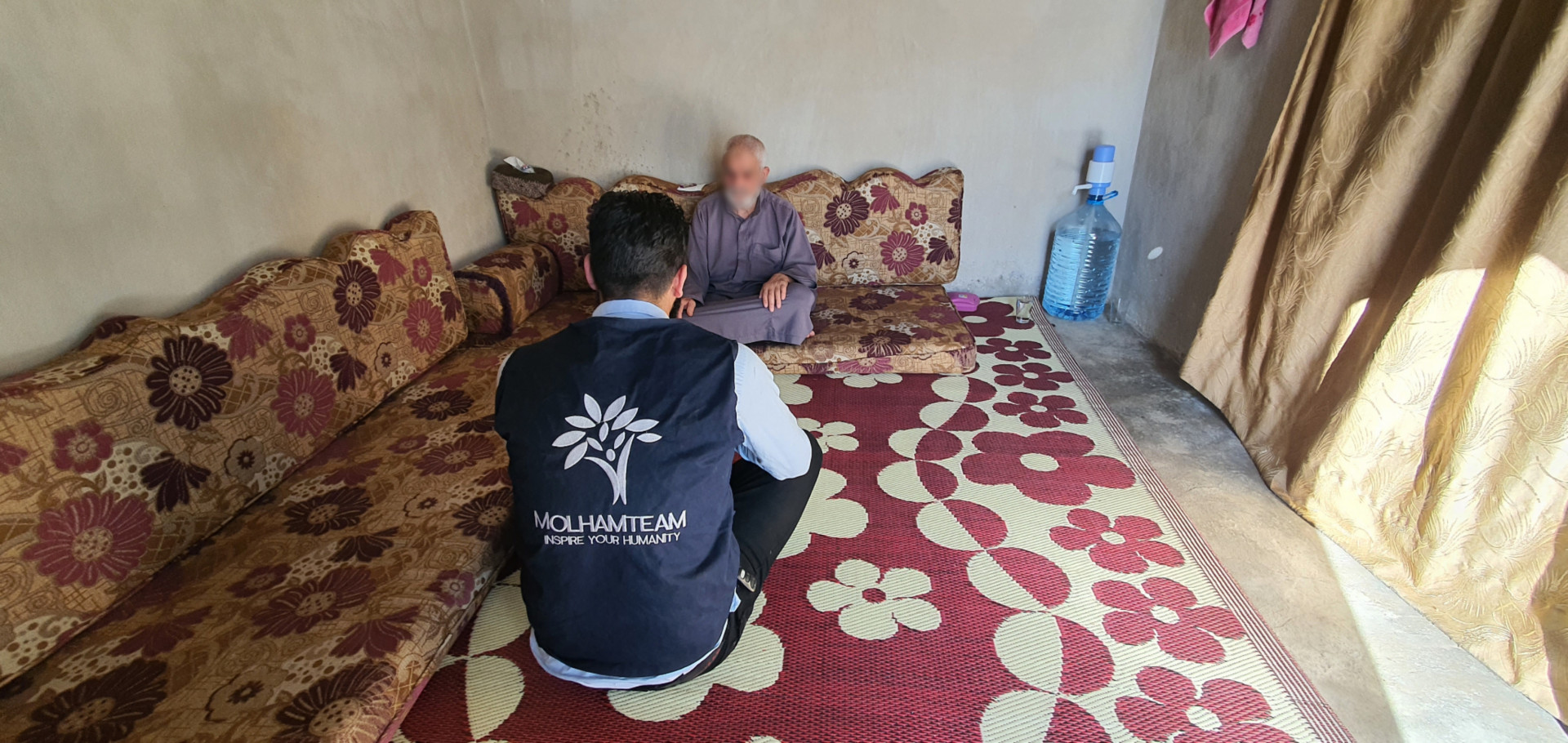Abdullah is too old to work and provide for his family.