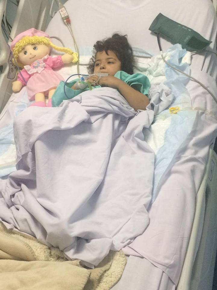 A female child needs treatment expanses cover.