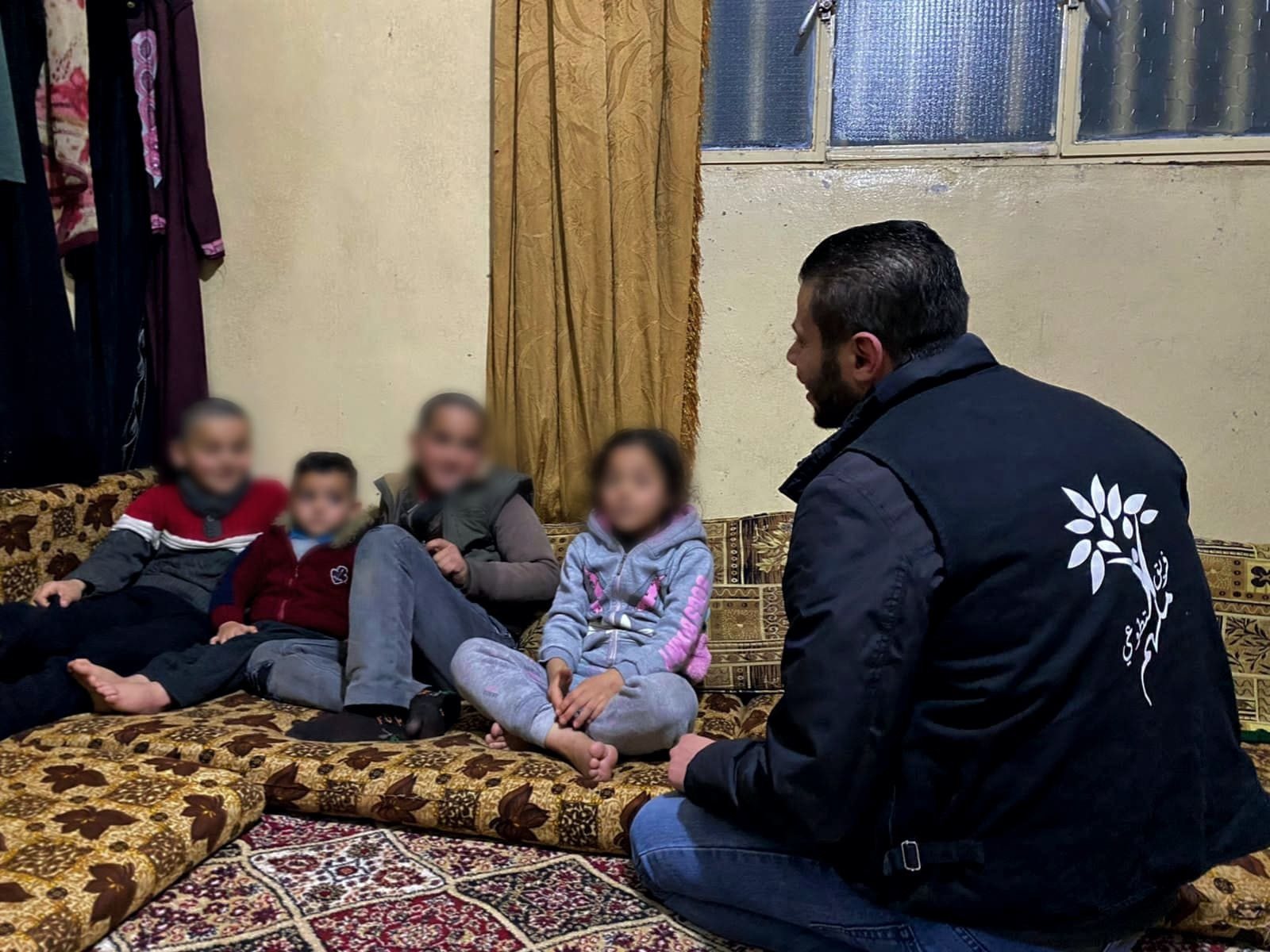 Ibtisam lives with her children in miserable conditions