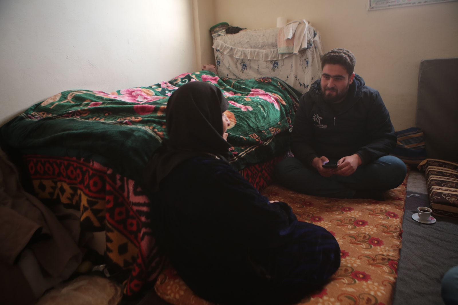 Nadeema, a widow living without any provider.
