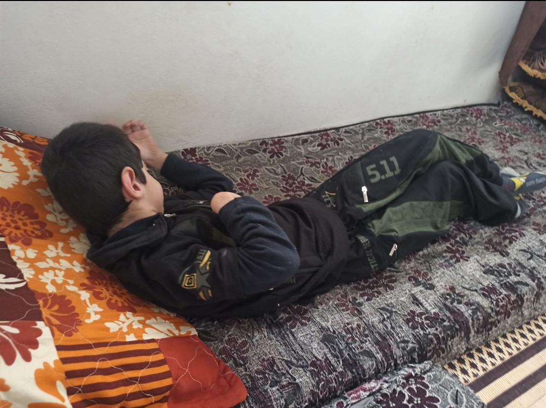 Little Abdul Rahman suffers from cerebral atrophy and needs medication