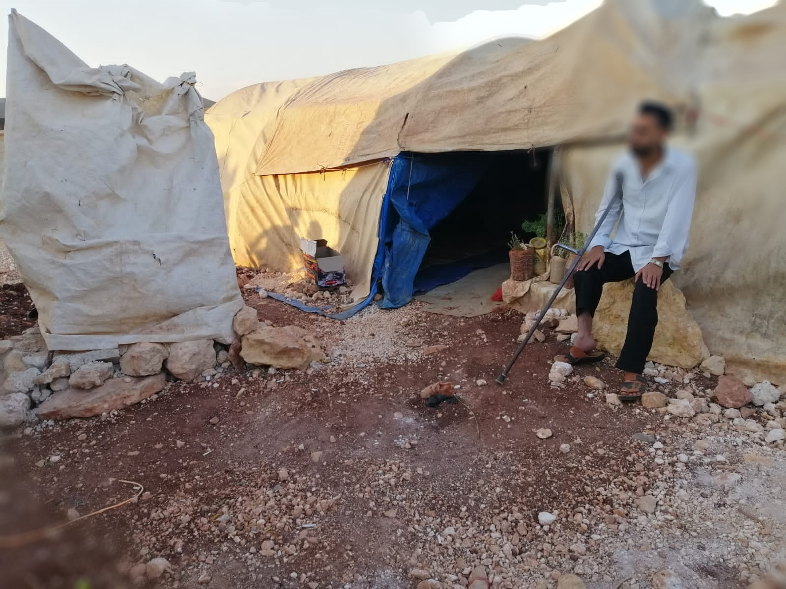 Ahmed suffers from polio and his family needs support