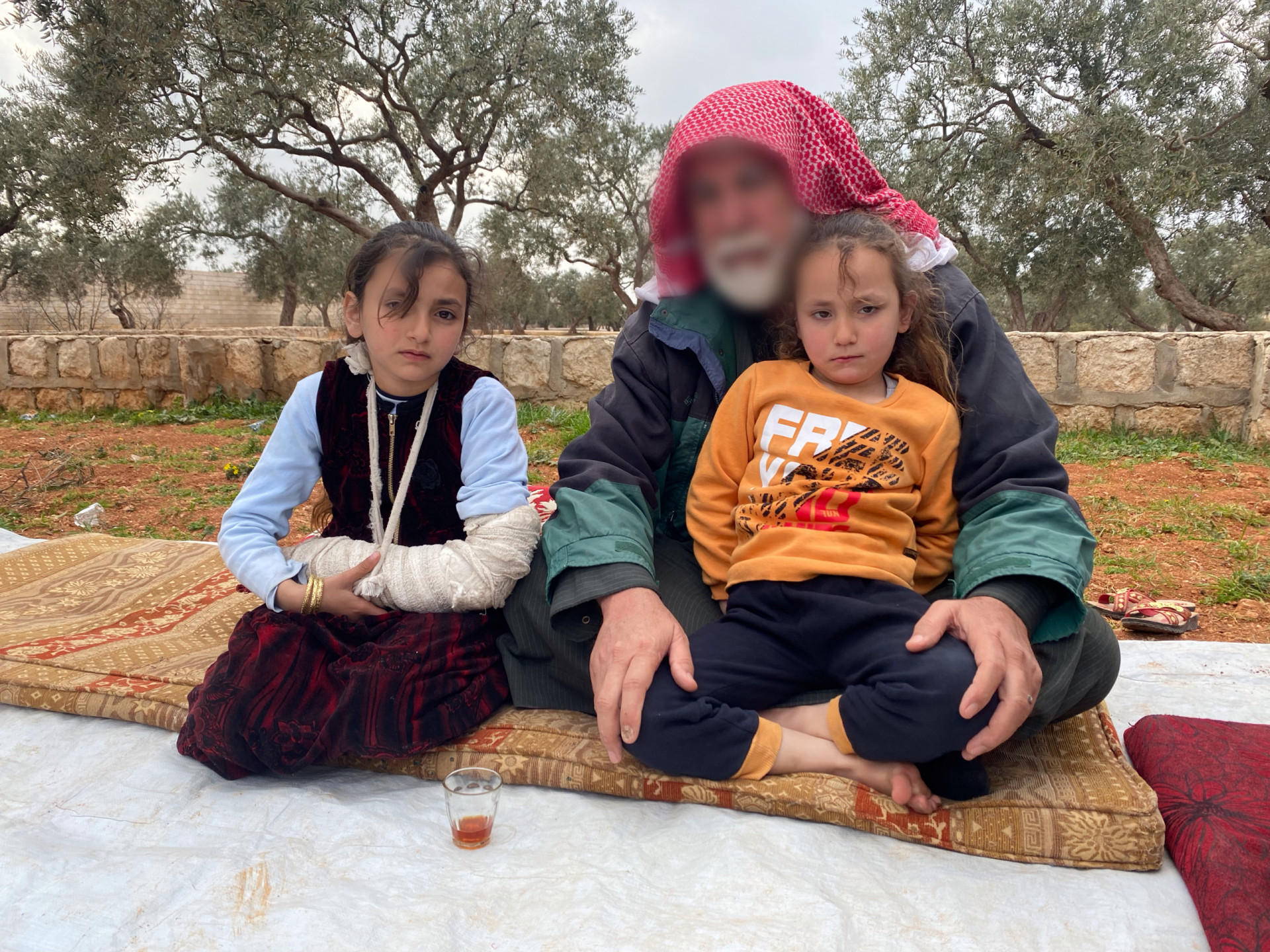 Abdulrazzaq's family's suffers from hard conditions after the earthquake.