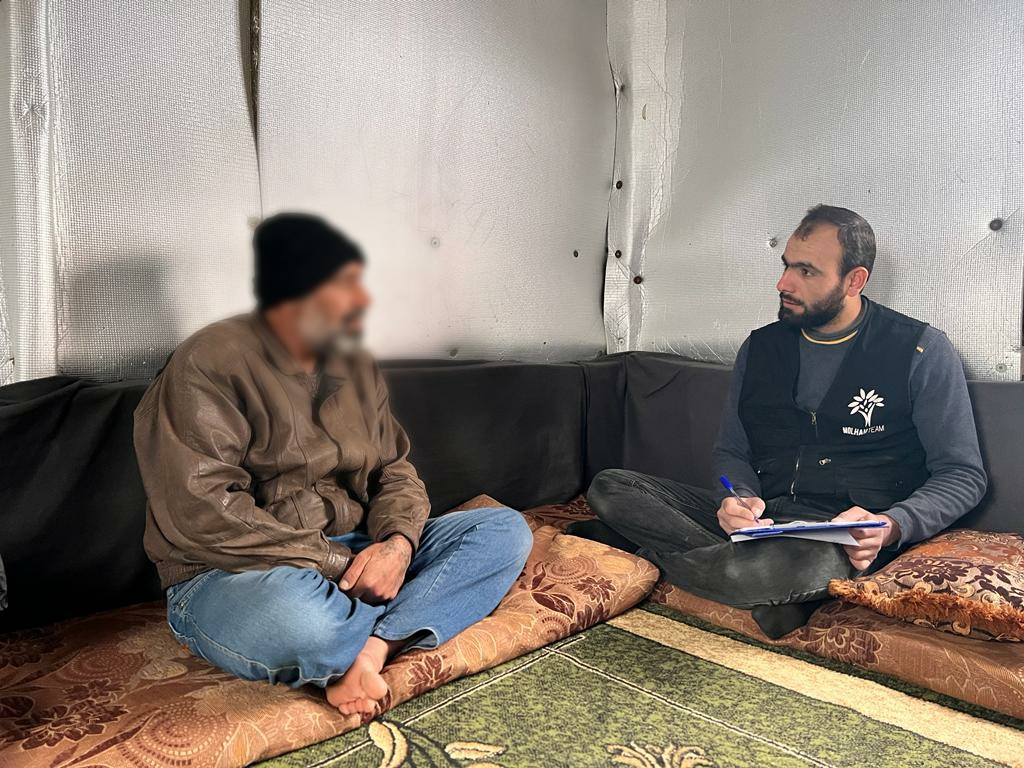 Due to his disability, Zahr El-Din cannot provide his children's needs.