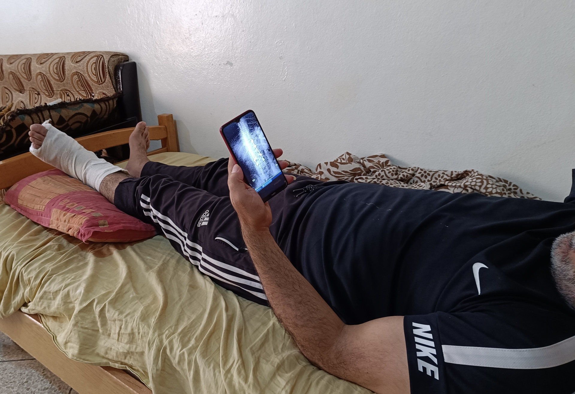 Muhannad's life was changed for the worse after a car accident.