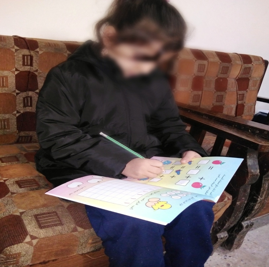 Basmala is a girl from Idlib
