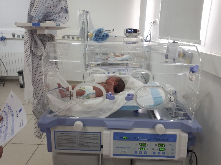 An infant needs hospitalization
