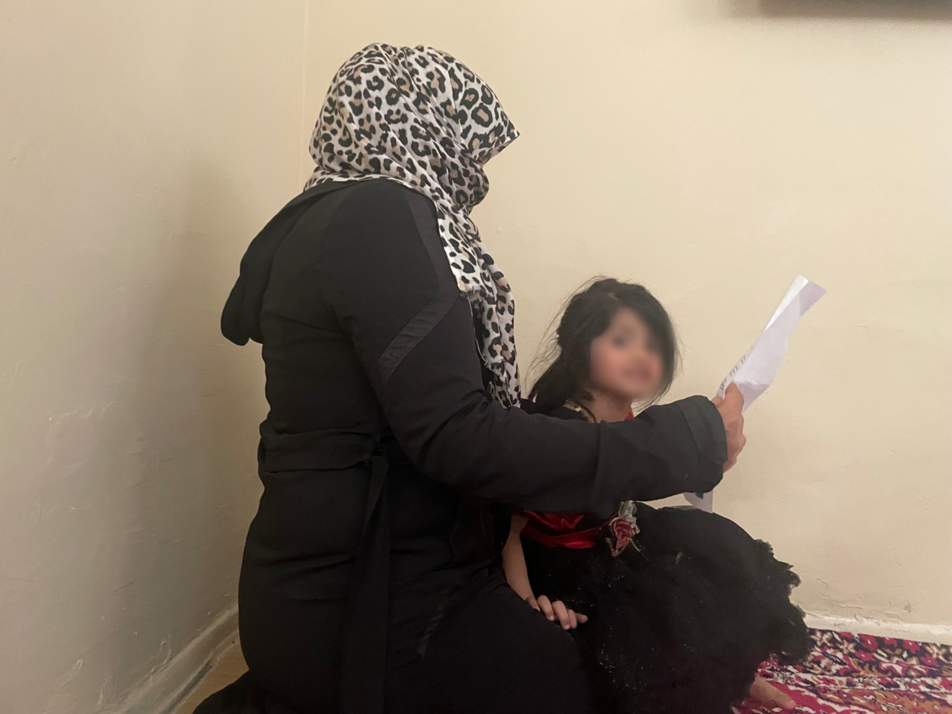 A shrapnel from bombardment in Jihan's leg needs removal.
