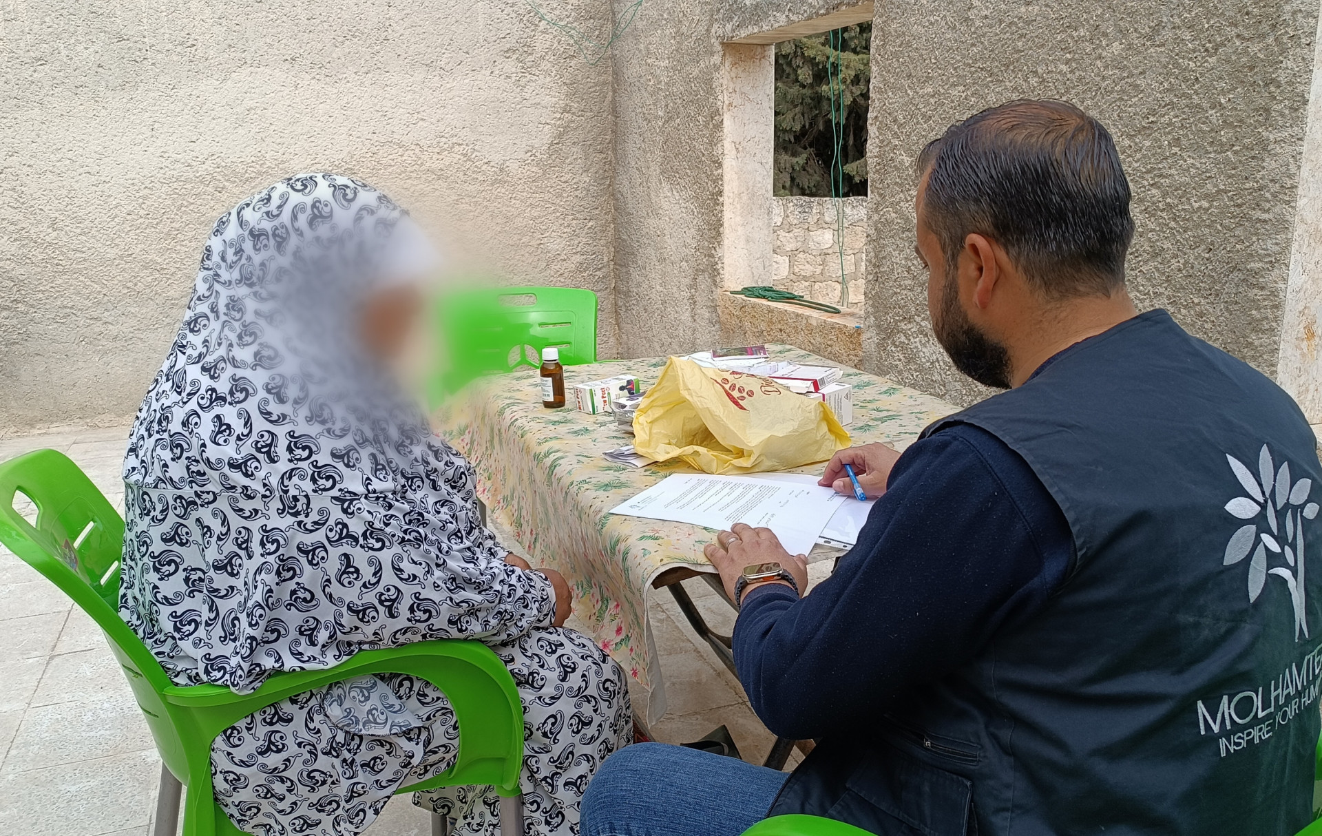 Hayat is experiencing apparent degeneration from hepatitis.