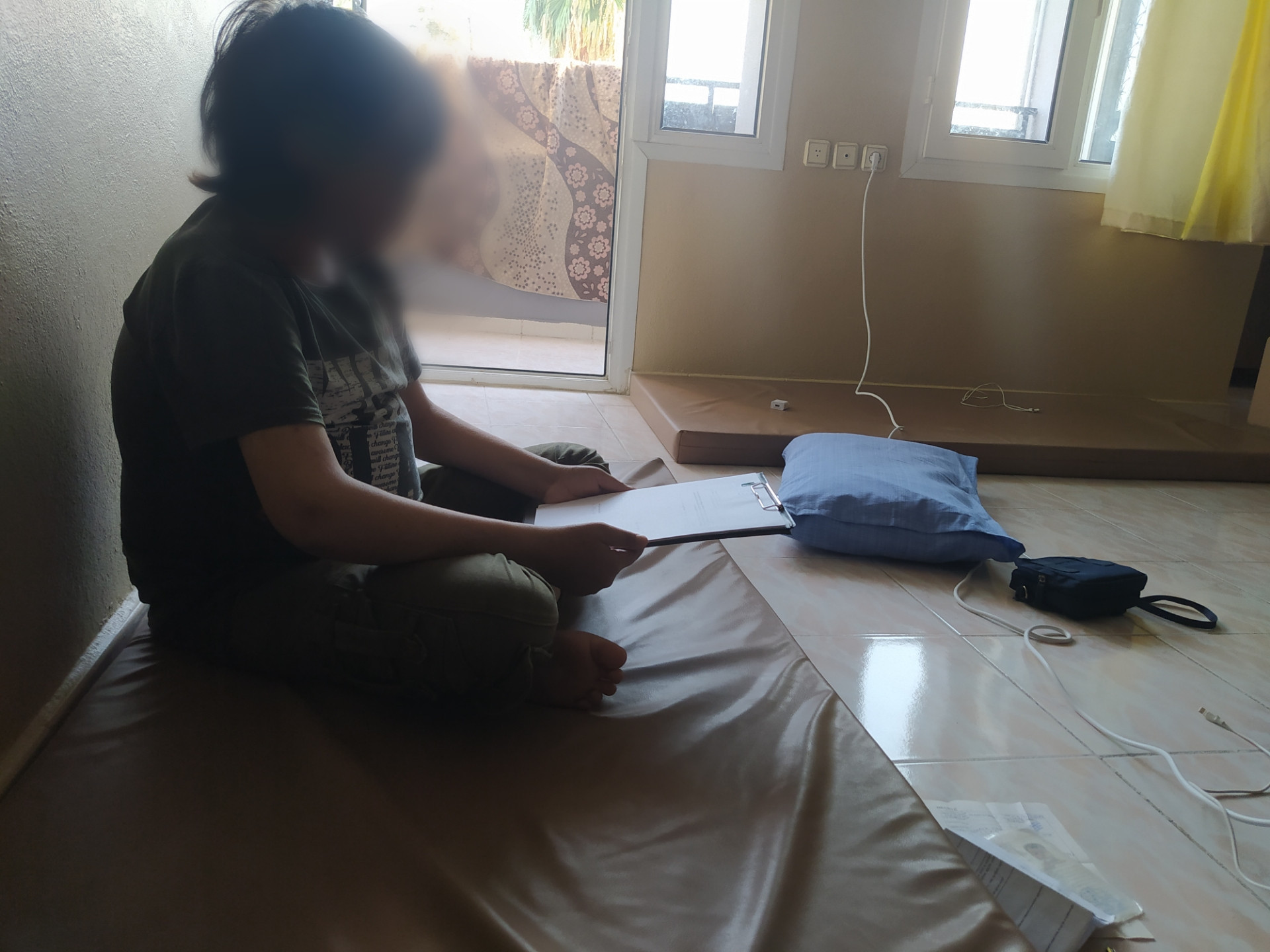 A young man is sick needs help