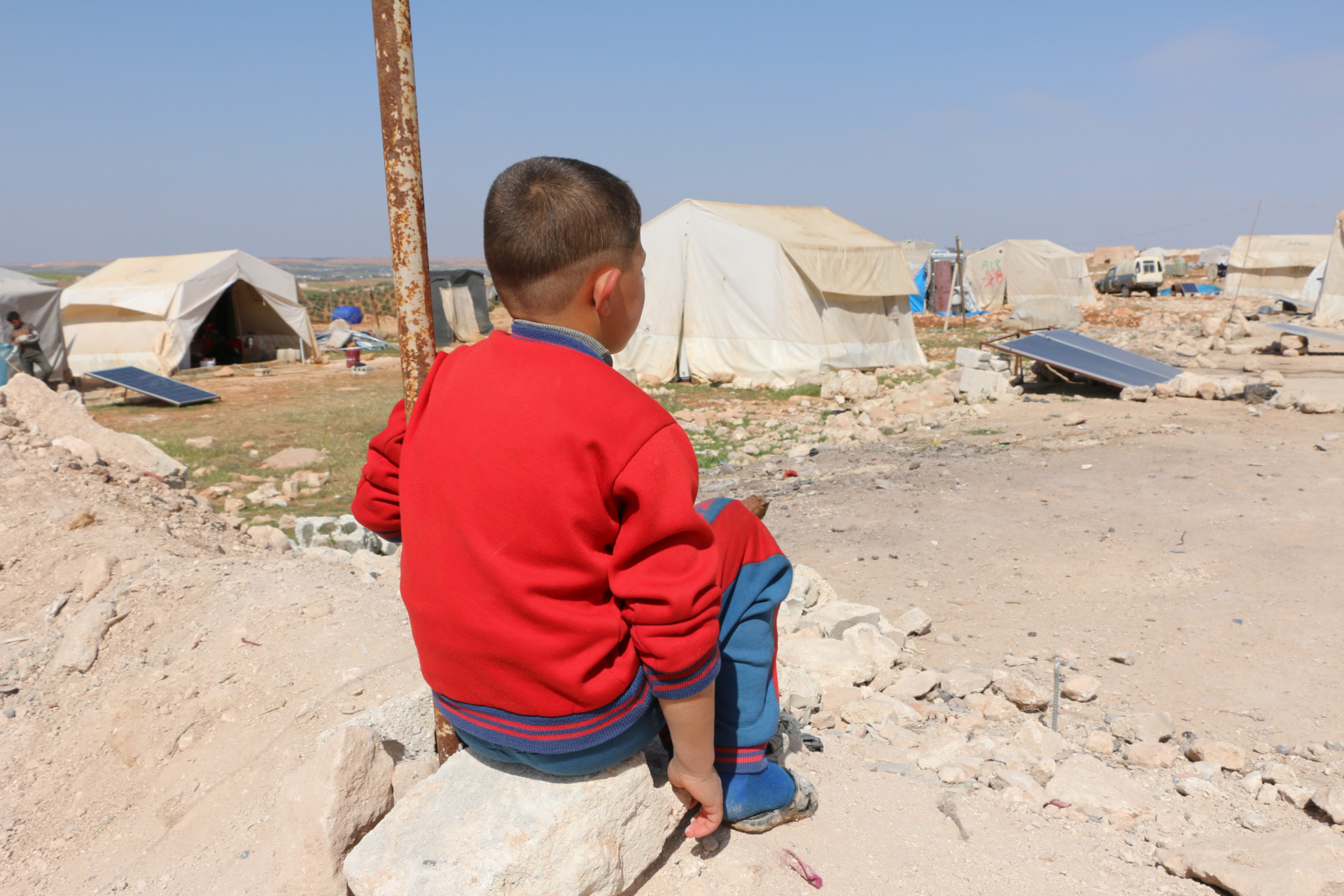 Ahmad is an orphan chilf from Idlib.