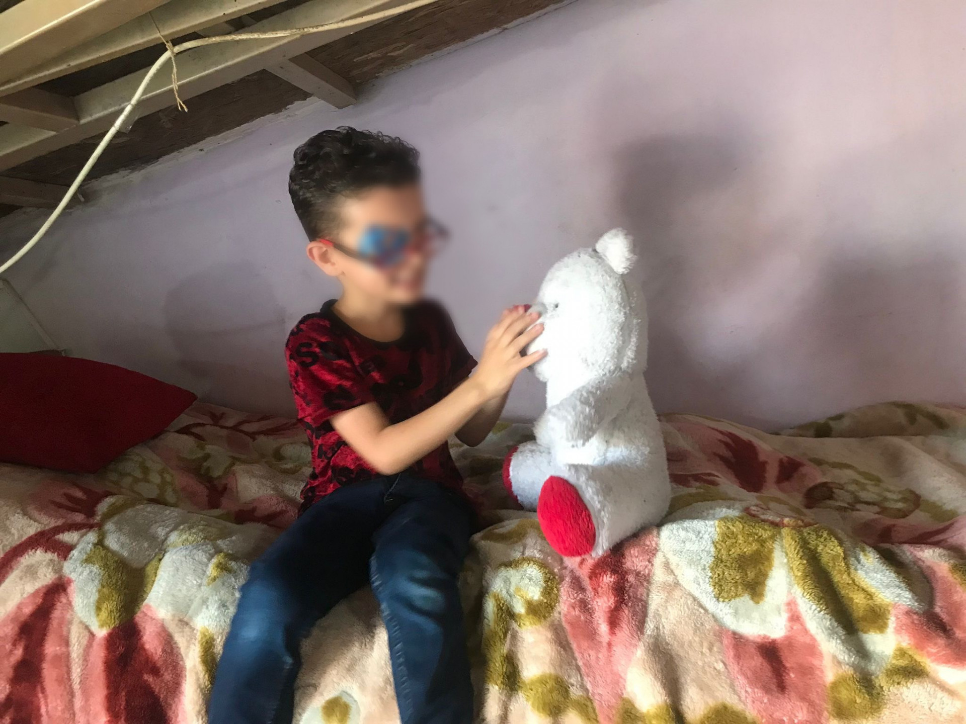 Abdulkarim suffers from blocked tear duct , needs eye surgery