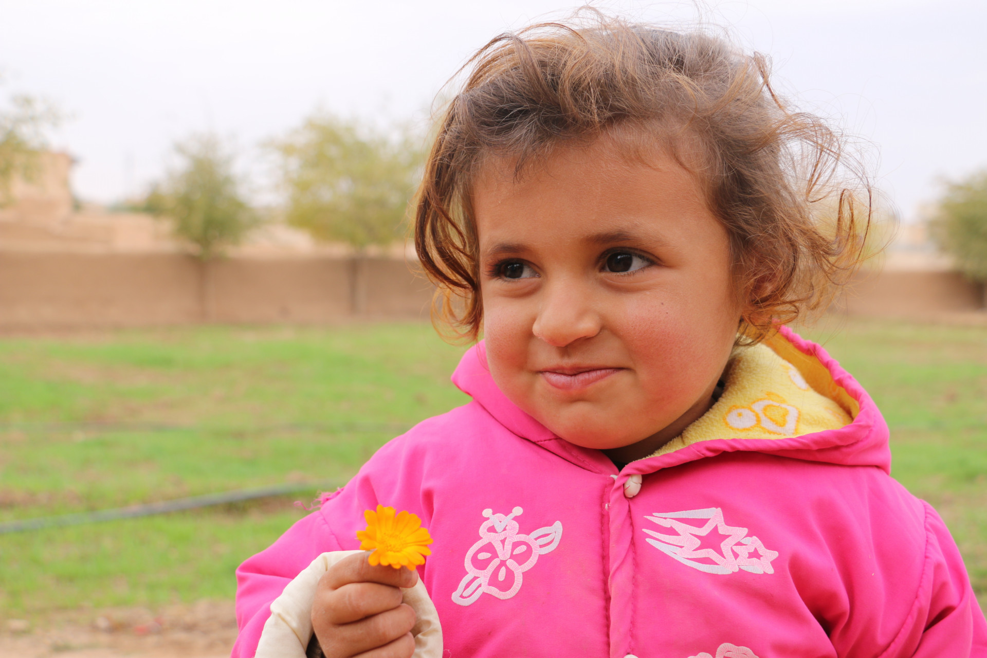 Zalkha, an orphan girl from Tall Abyad