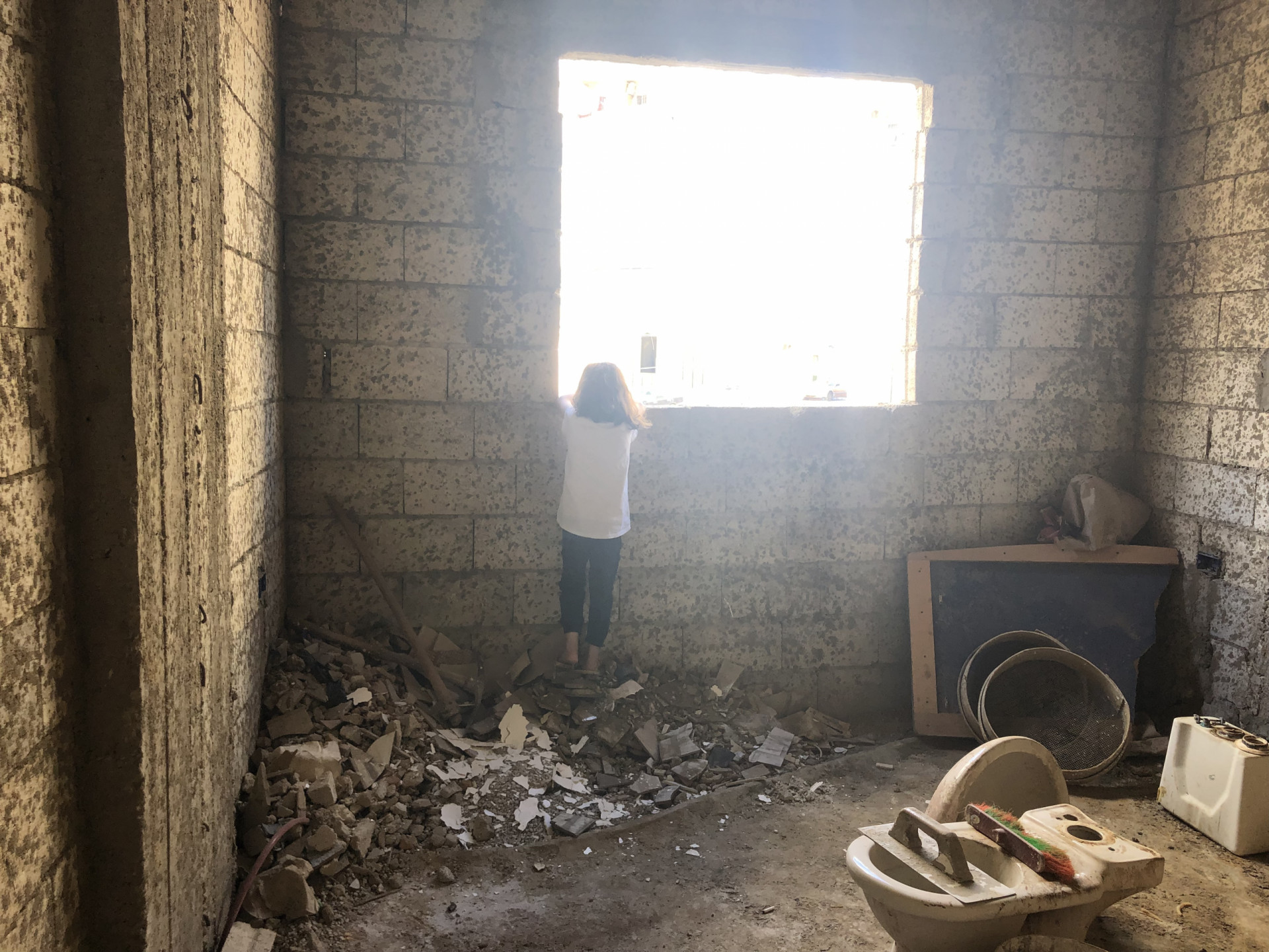 The furniture in their home is pledged for rent that they couldn't afford to pay.