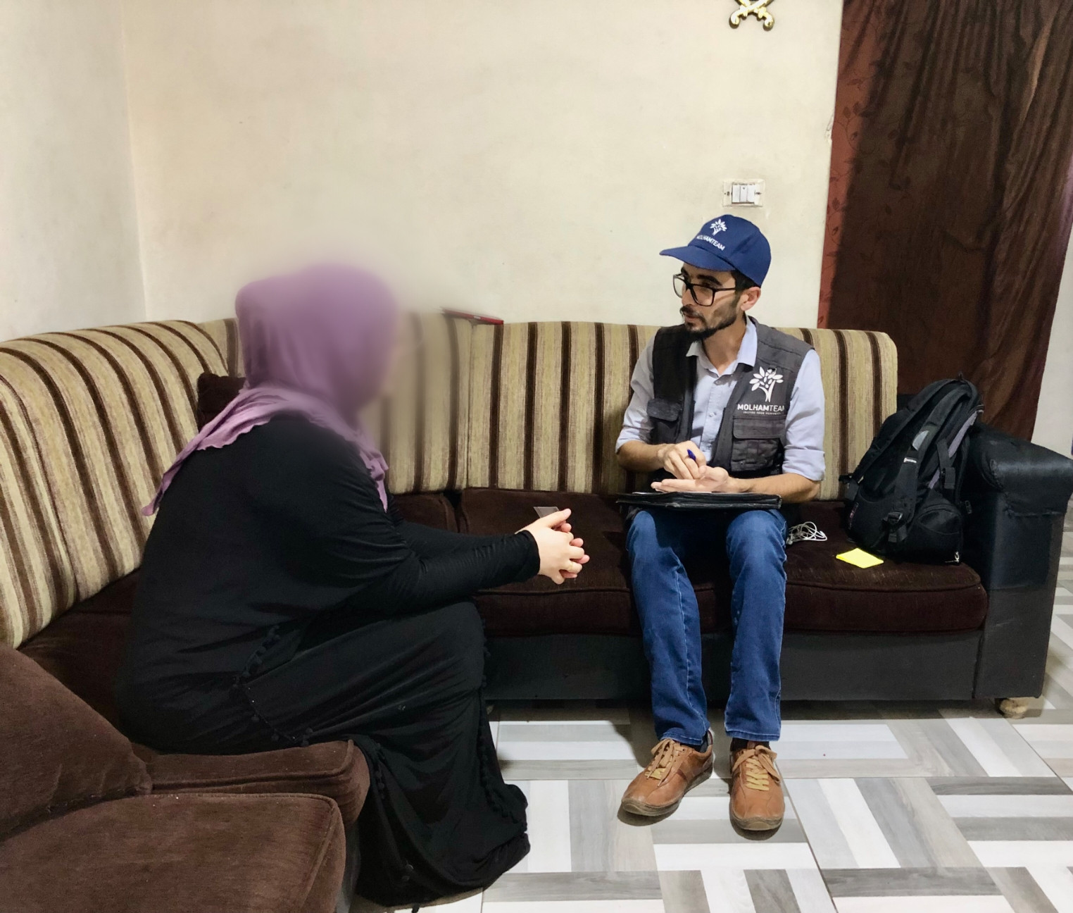 His pains and illness did not intercede for him to stay comfortable in his home, as his responsibilities are many and there is no other breadwinner.