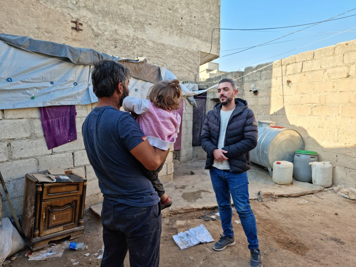 They were forcibly displaced, and they live in dificult conditions.