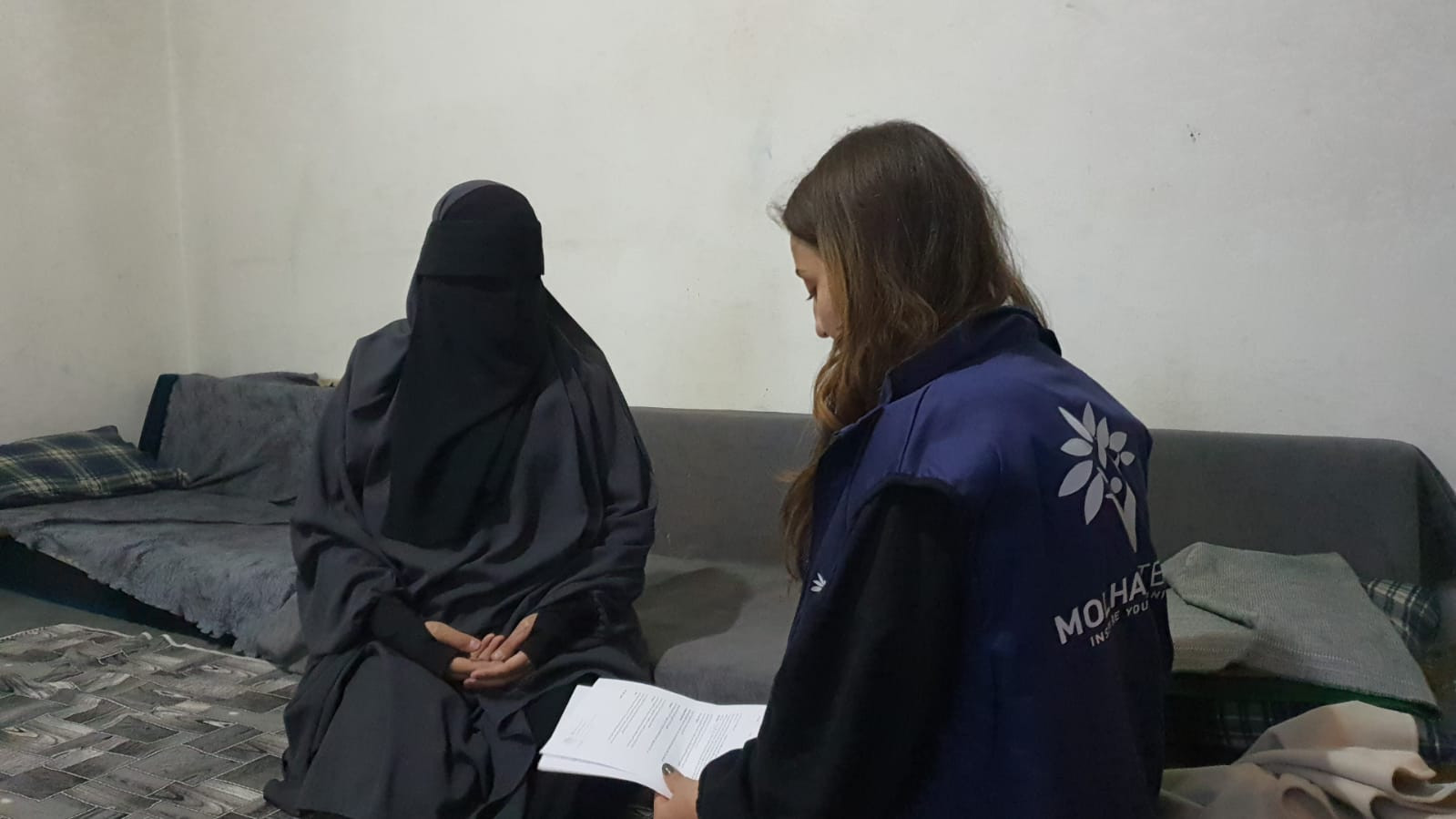 A mother of six children who suffer from sickness