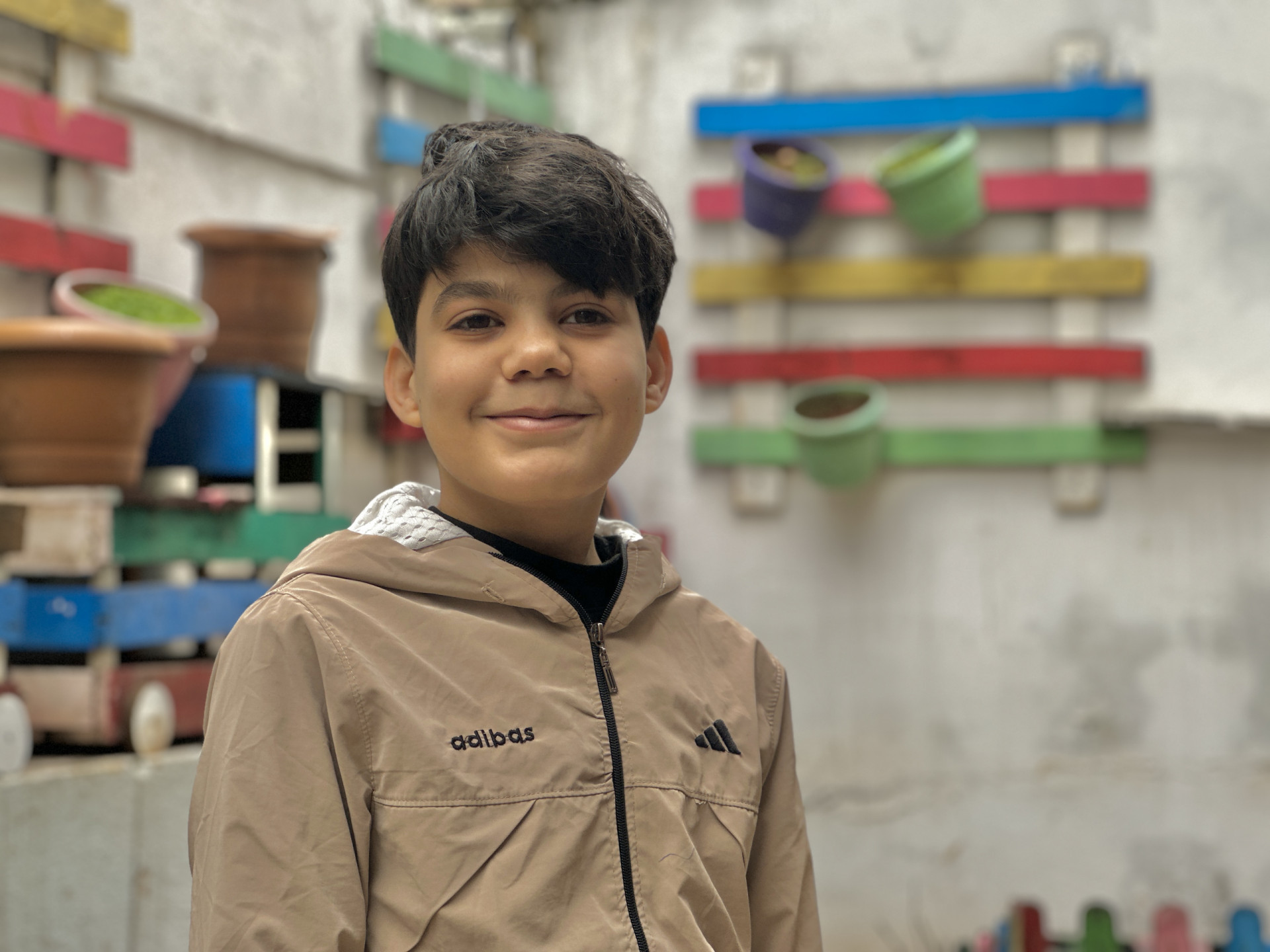 Ghaleb… carrying his father’s name and the dream of becoming a doctor.