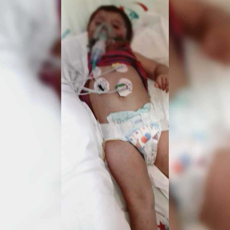 A child fighing the cancer