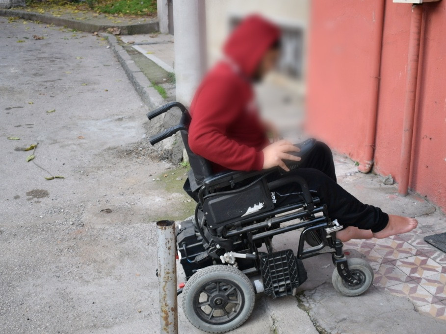 A bomb left him with leg disability and damaged eye.