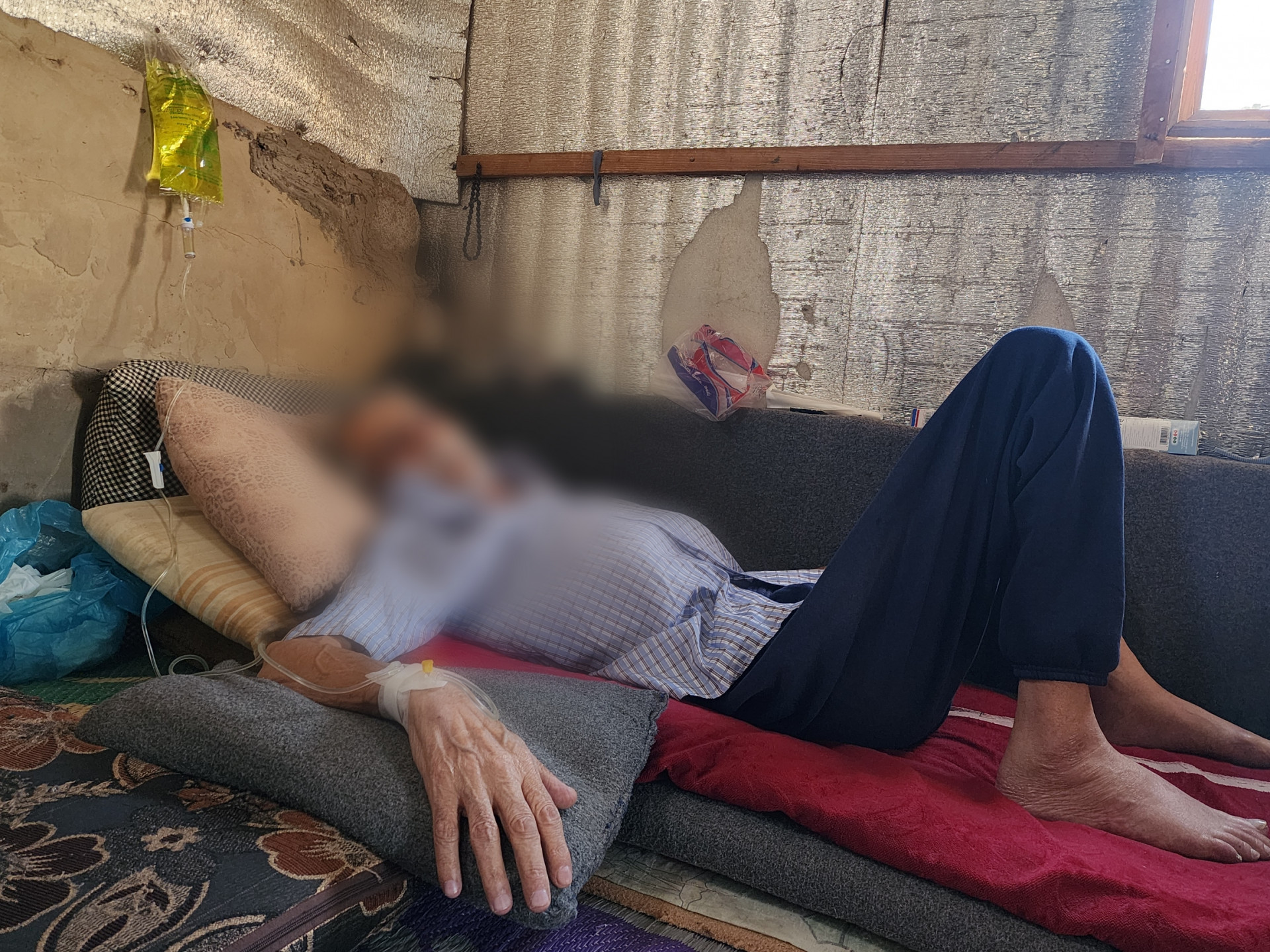 Lung cancer has deepened Hassan's burden.