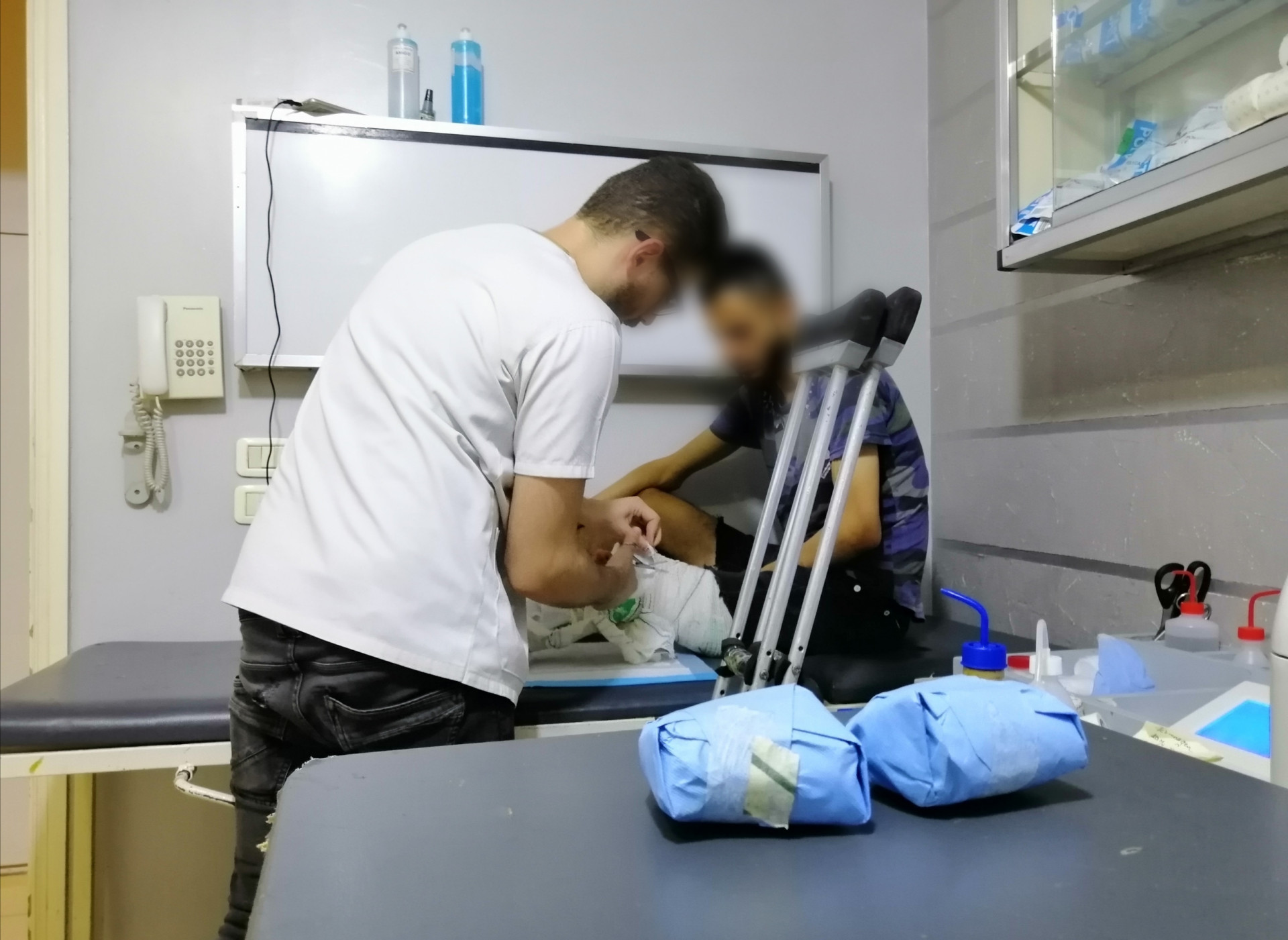 Ammar suffers from multiple fractures in his foot and needs urgent surgery.
