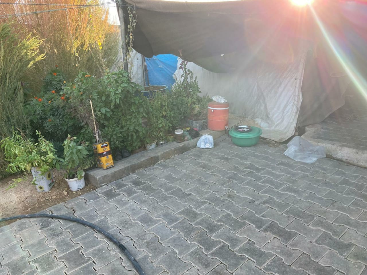 A displaced family in need for urgent help