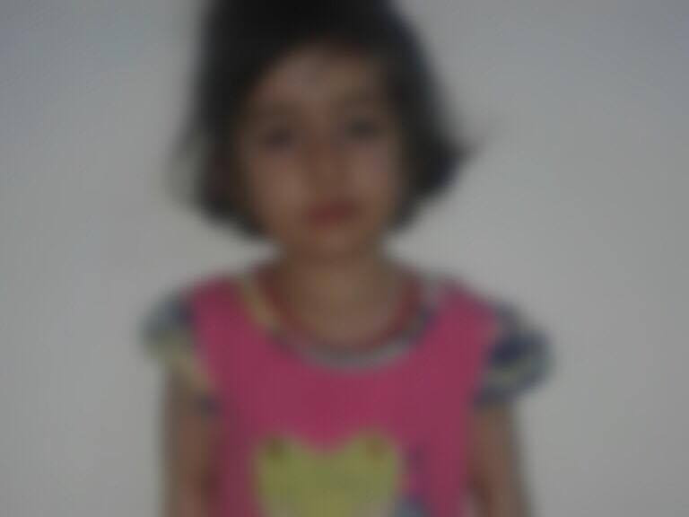 A little girl in need for medical care