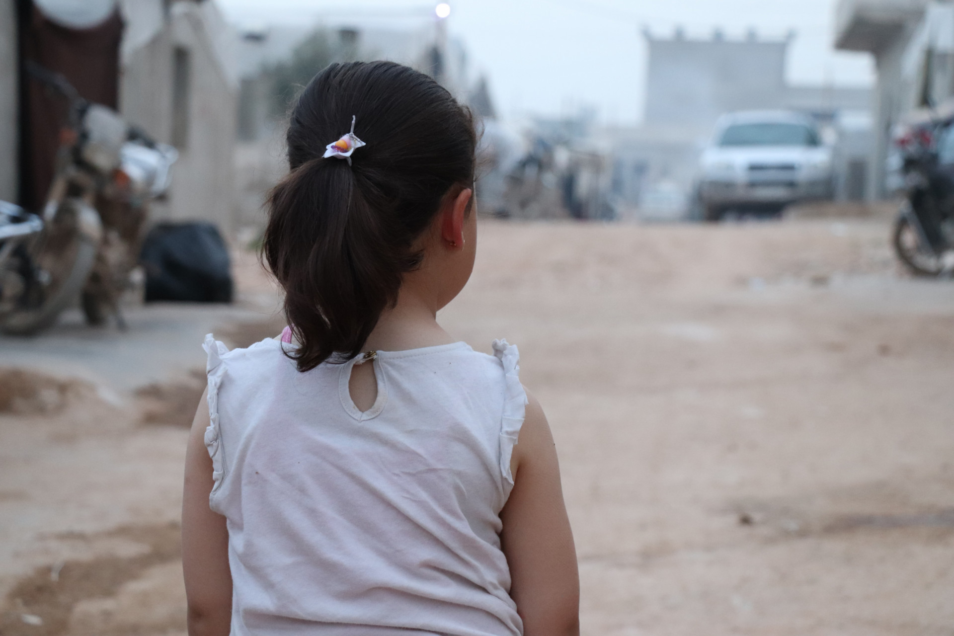 Lujaine une orpheline de la ville de Kafer Nabel