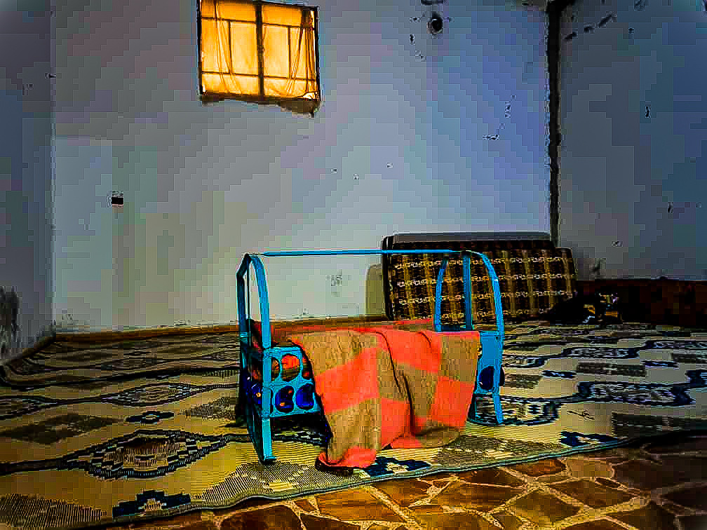 Fatima lives in dire conditions with her children