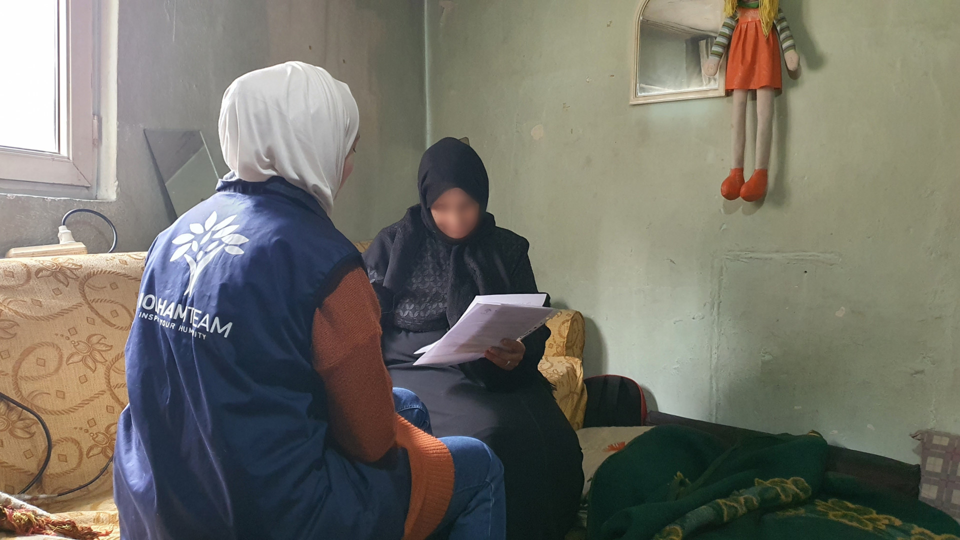 Rabiaa's family was affected by the earthquake