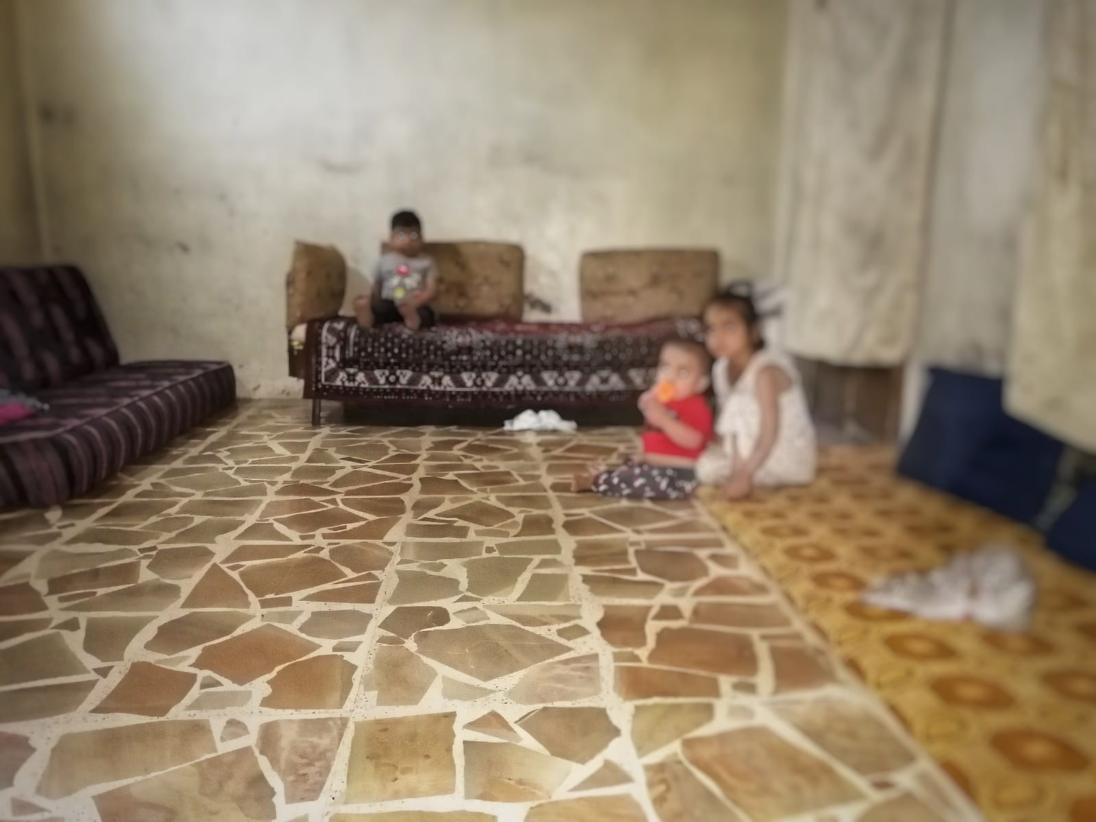 A displaced family needs urgent help