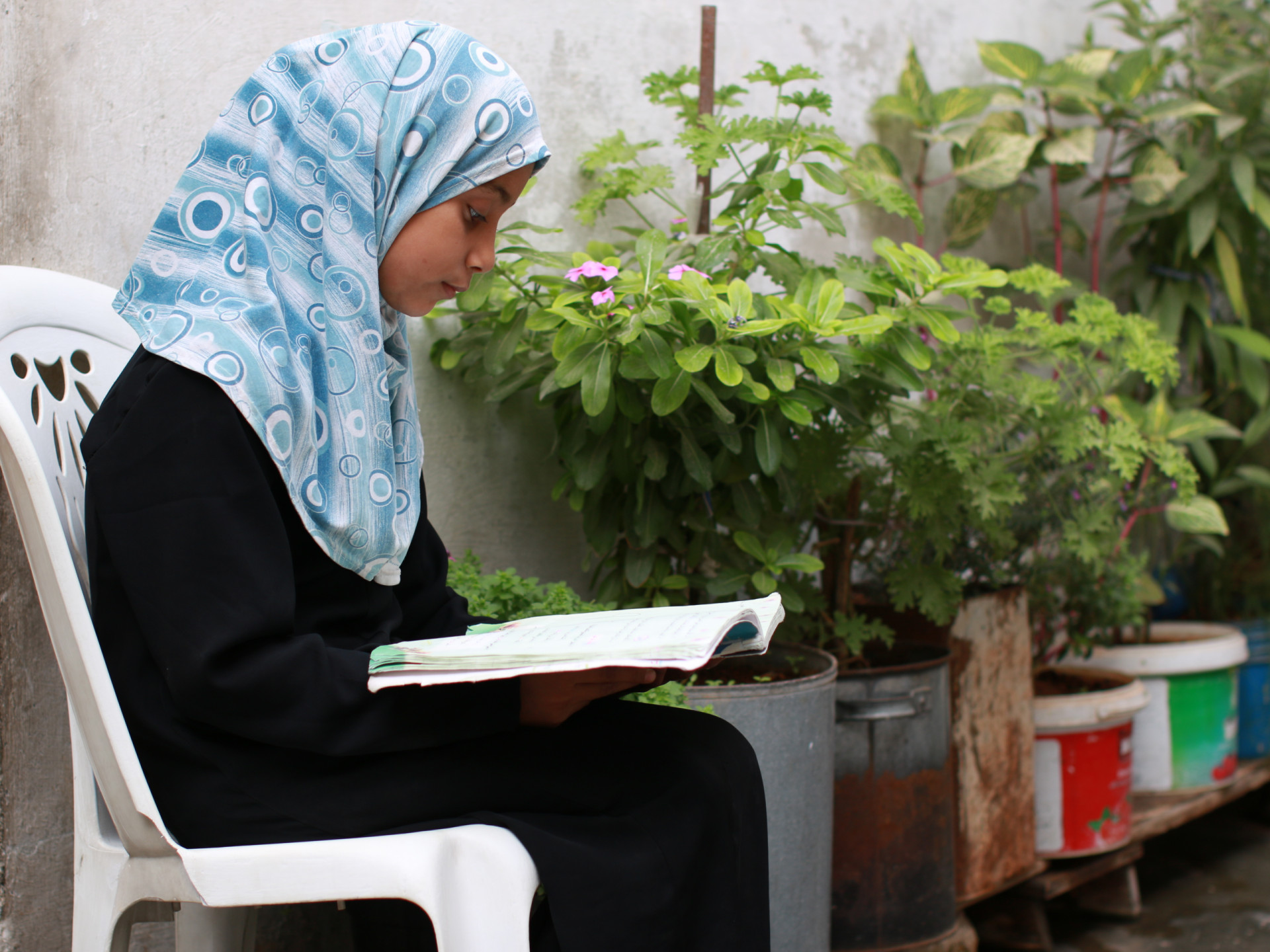 Haneen, an orphan child from Idlib