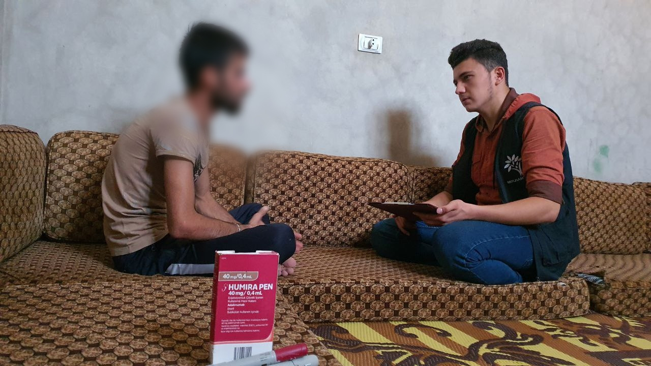 المعيل الوحيد للعائلة يعاني التهاب مفاصل الرثياني وبحاجة العلاج!
