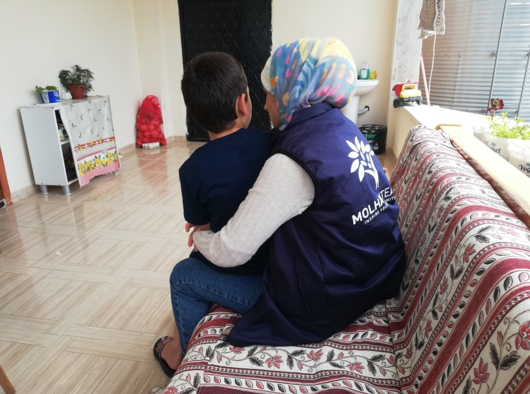 Omar is an orphan from Idlib