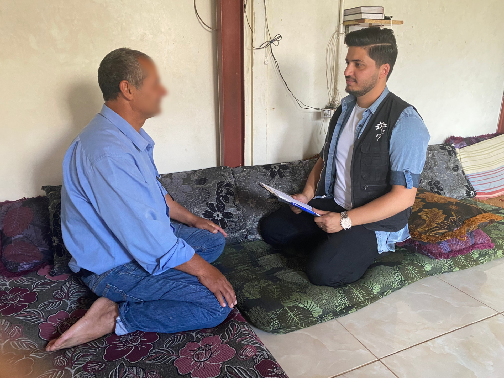 Eid is unable to secure his family's needs and child's treatment.
