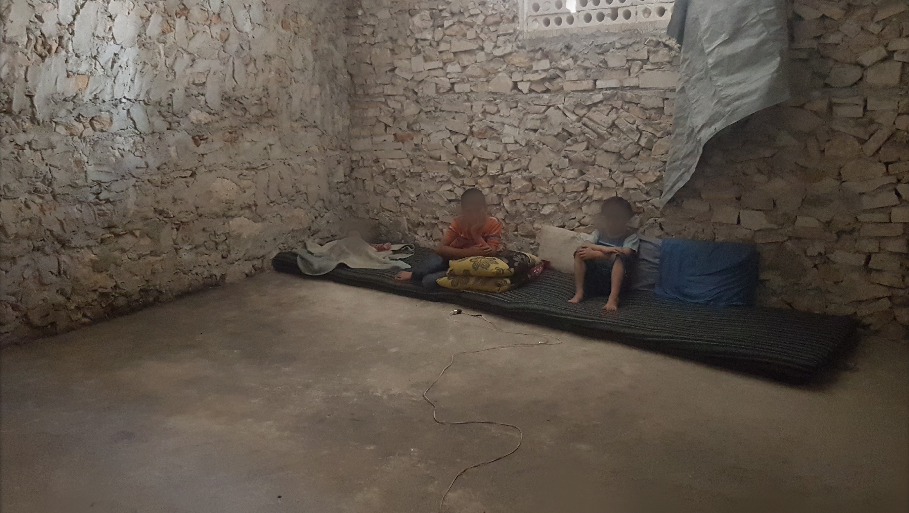 They live in a poor empty house