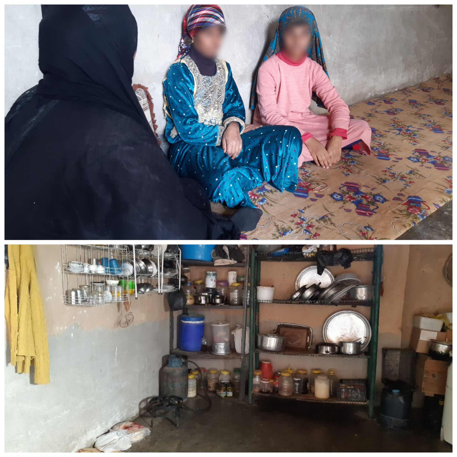 Zalkha and her two daughters live without sponsor and need your help