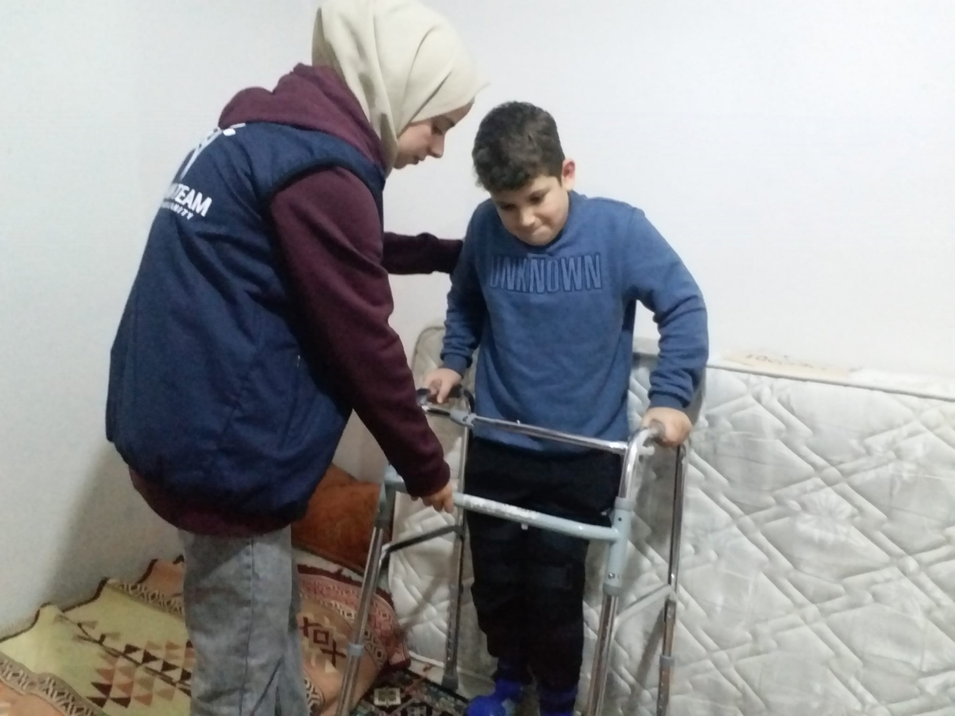 Mohammad needs physiotherapy to be able to walk