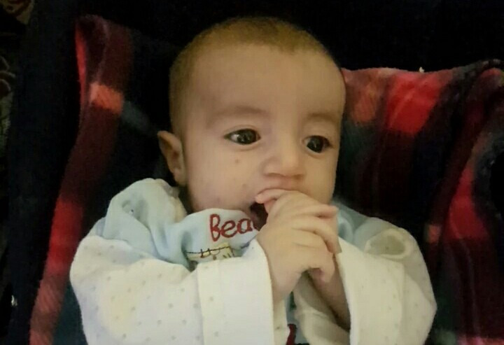 Newborn has a heart disease