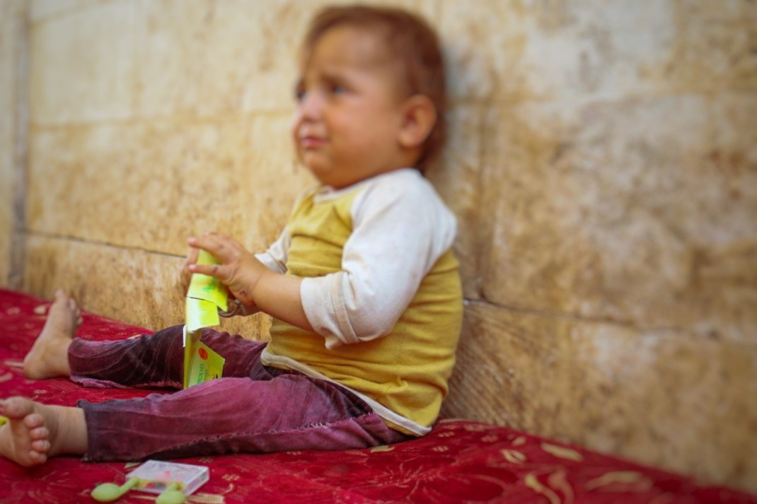 A child with sensorineural hearing loss