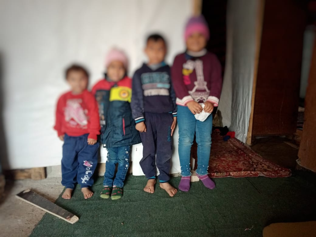 A family in Arsal camps lives in difficult conditions