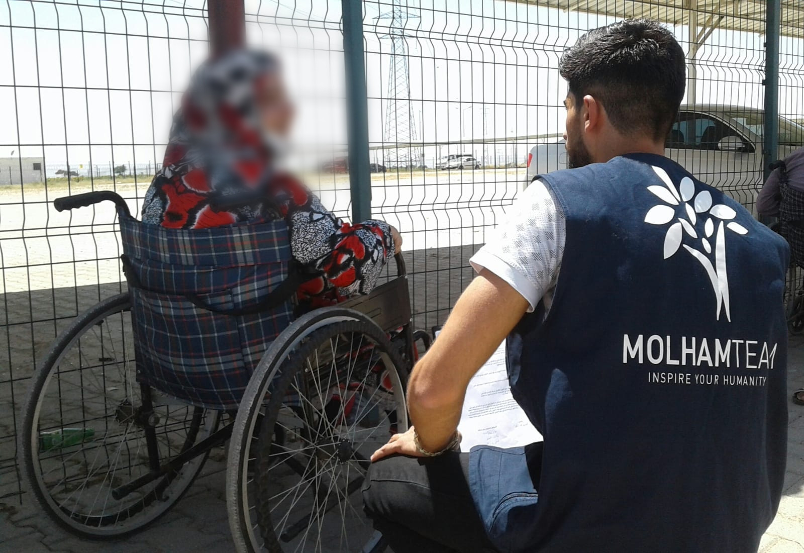 Sumayya suffers from total paralysis and needs a wheelchair.