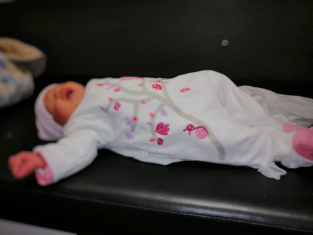 A newborn has to be hospitalized urgently