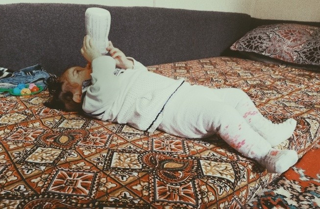 Maria with a hip dislocation and growth impairments