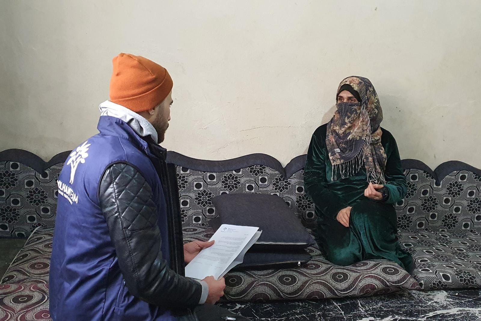 Her husband is injured due to a traffic accident and there is no provider left