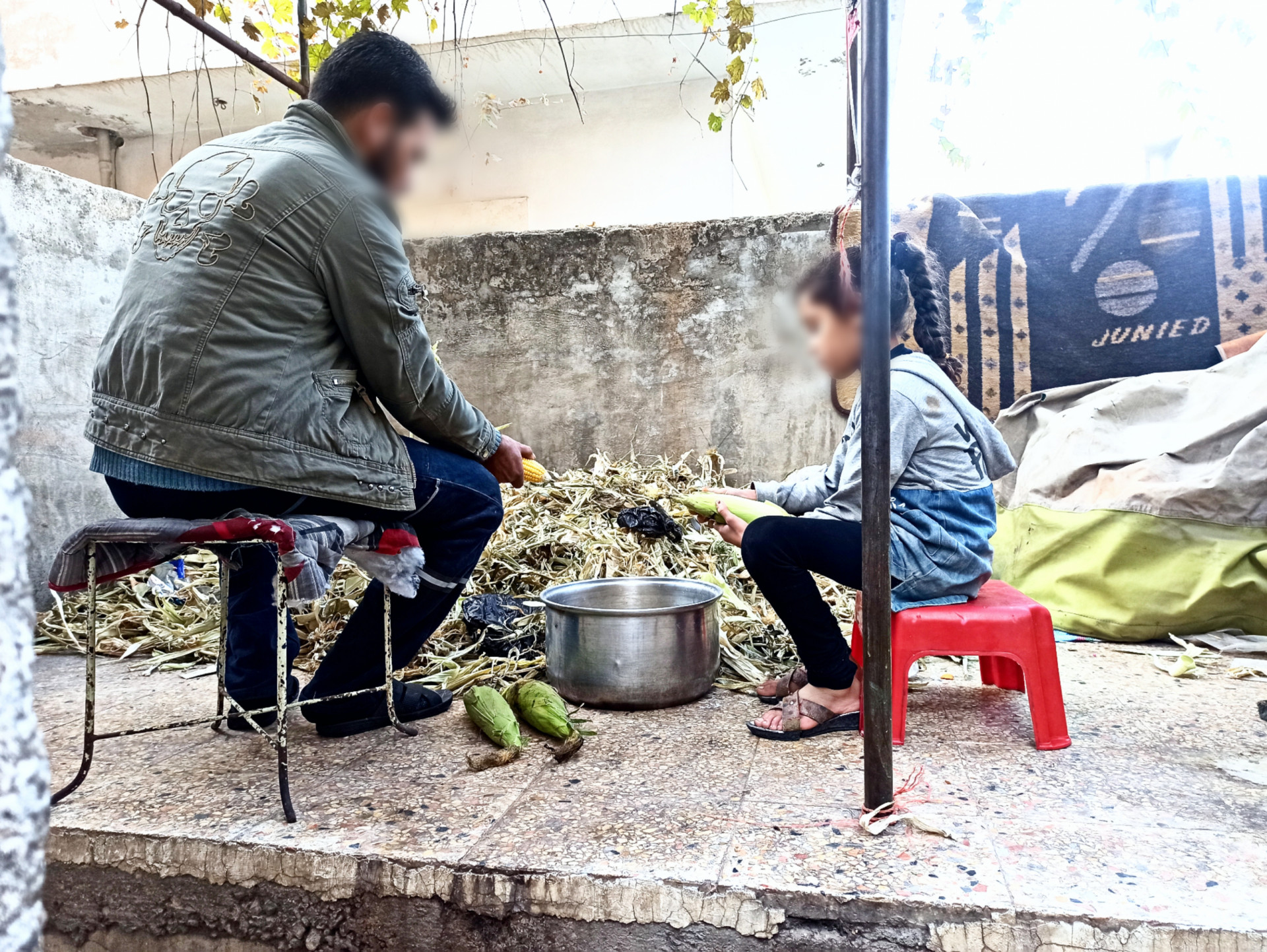 Kawthar lives in dire conditions and her husband is with COVID-19