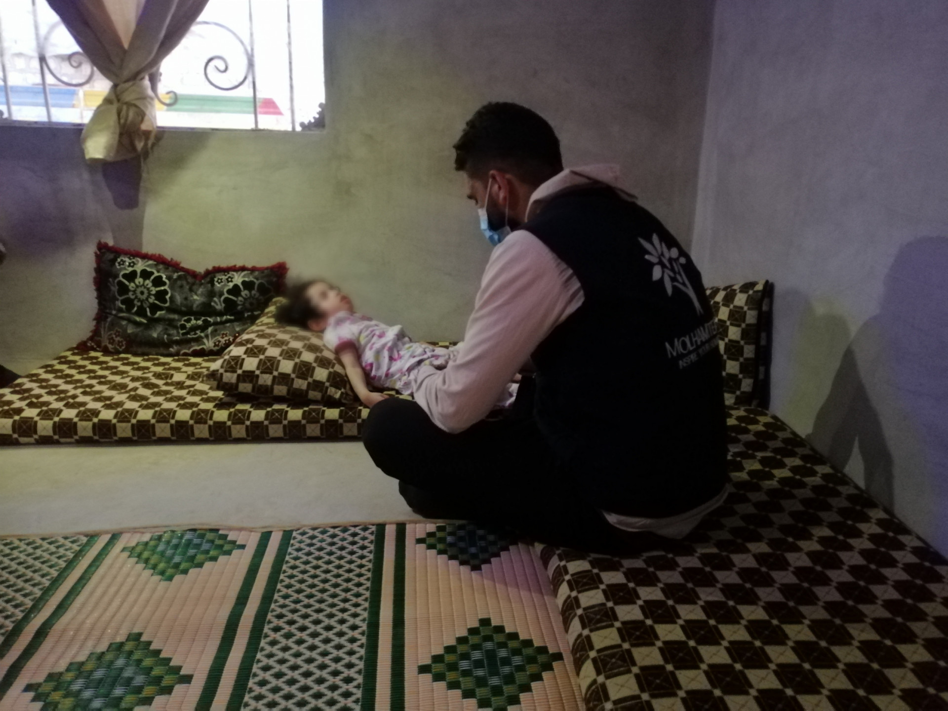 Zahraa suffers from cerebral atrophy and needs medications regularly