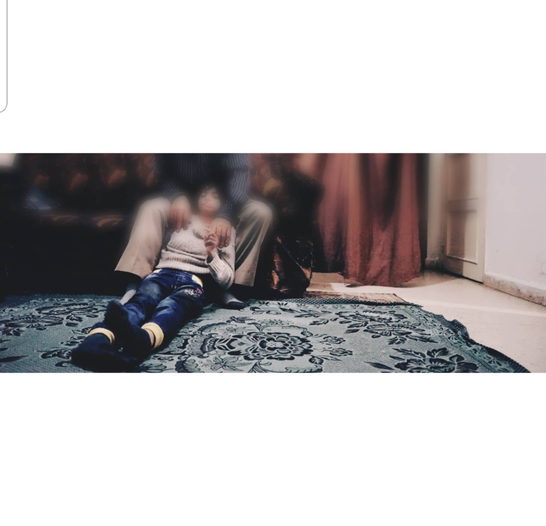 A family stands alone, needs help
