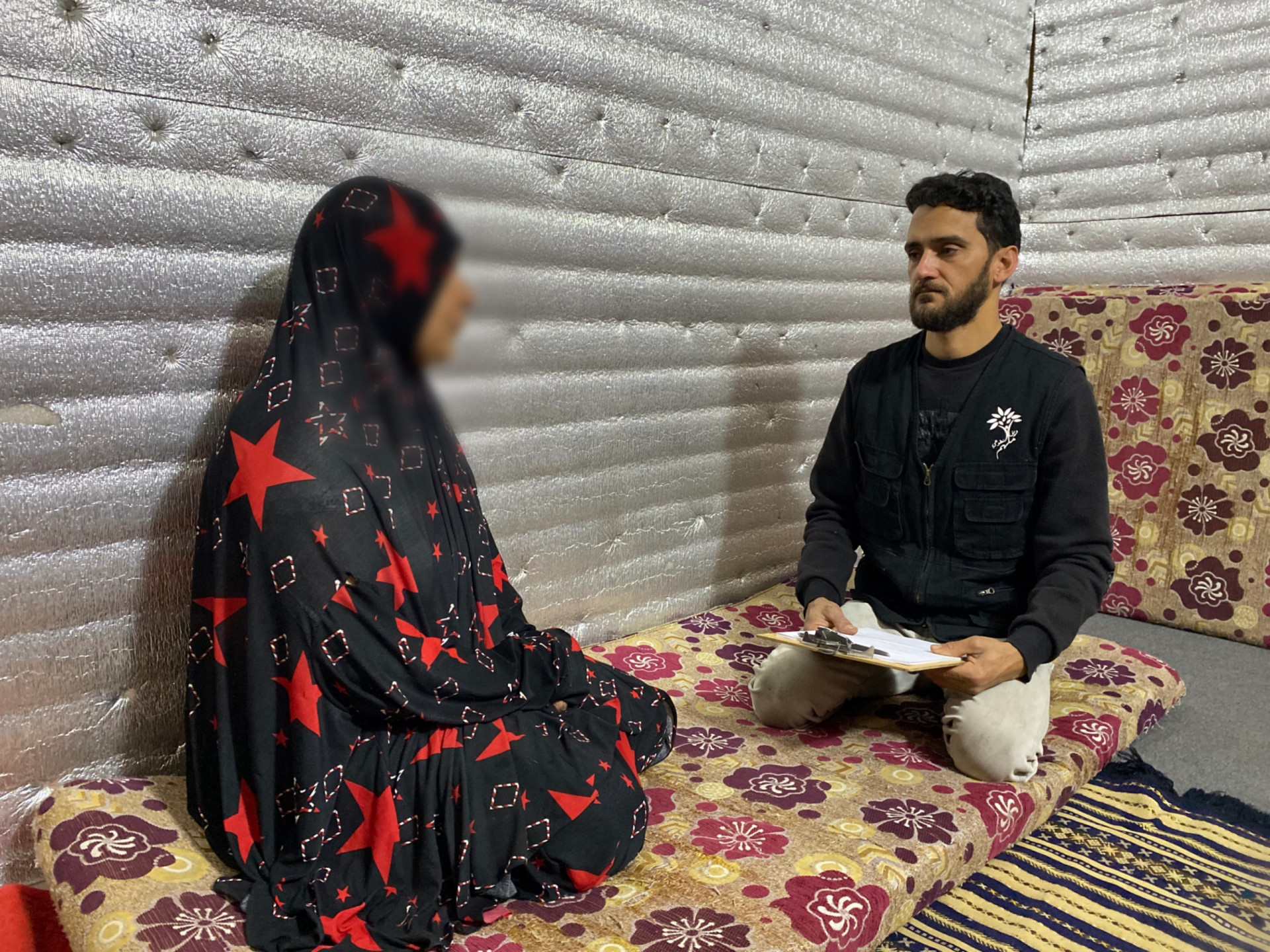 Faiza suffers from poverty and sickness.